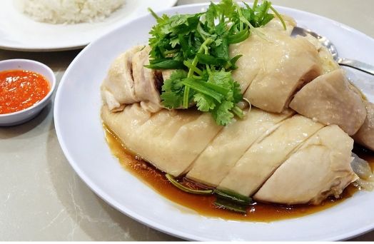 hainanese chicken rice singapour