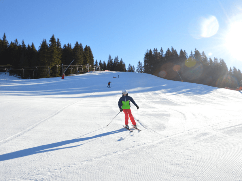 ski ou snowboard, pente, glisse, sport
