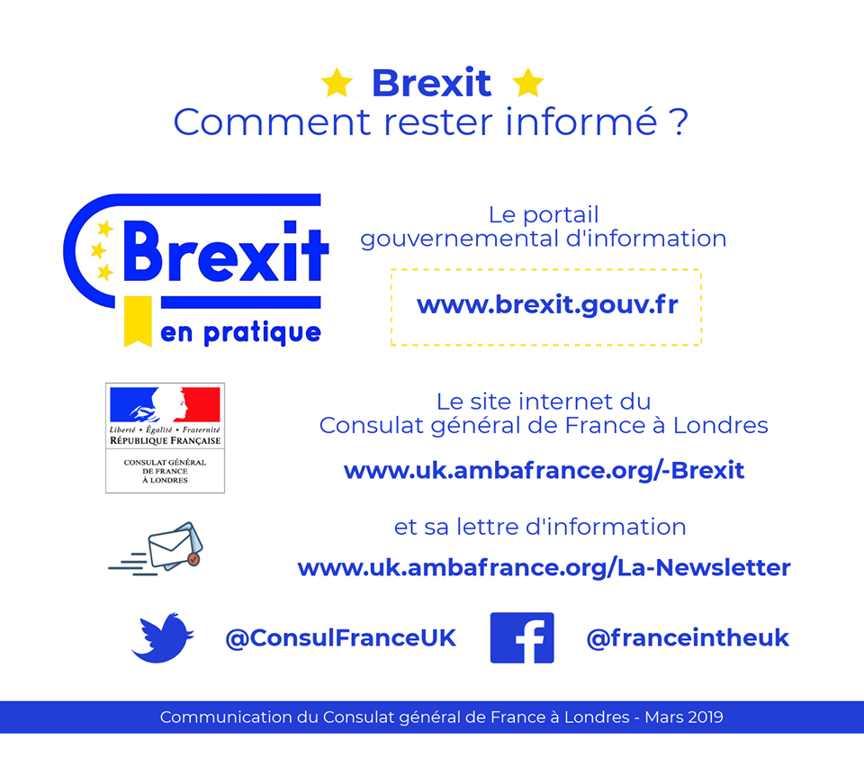 Restez informés sur le situation du Brexit