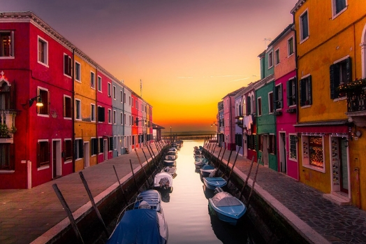 ile burano façade couleur italie 