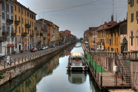 Italie milan naviglio canal