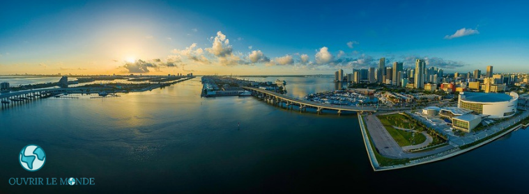 Vue panoramique de Miami-Colo CEI à Miami