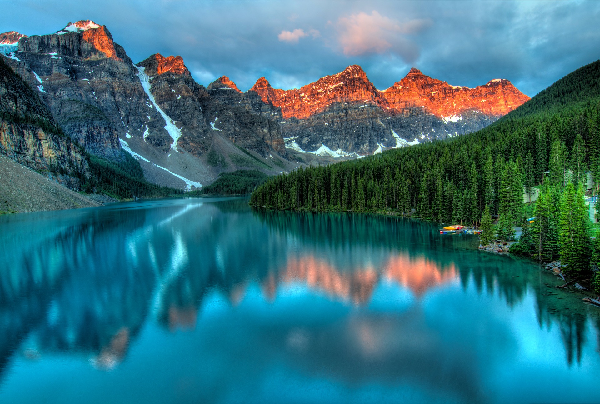 Travailler autrement au Canada-Le lac Moraine en Alberta