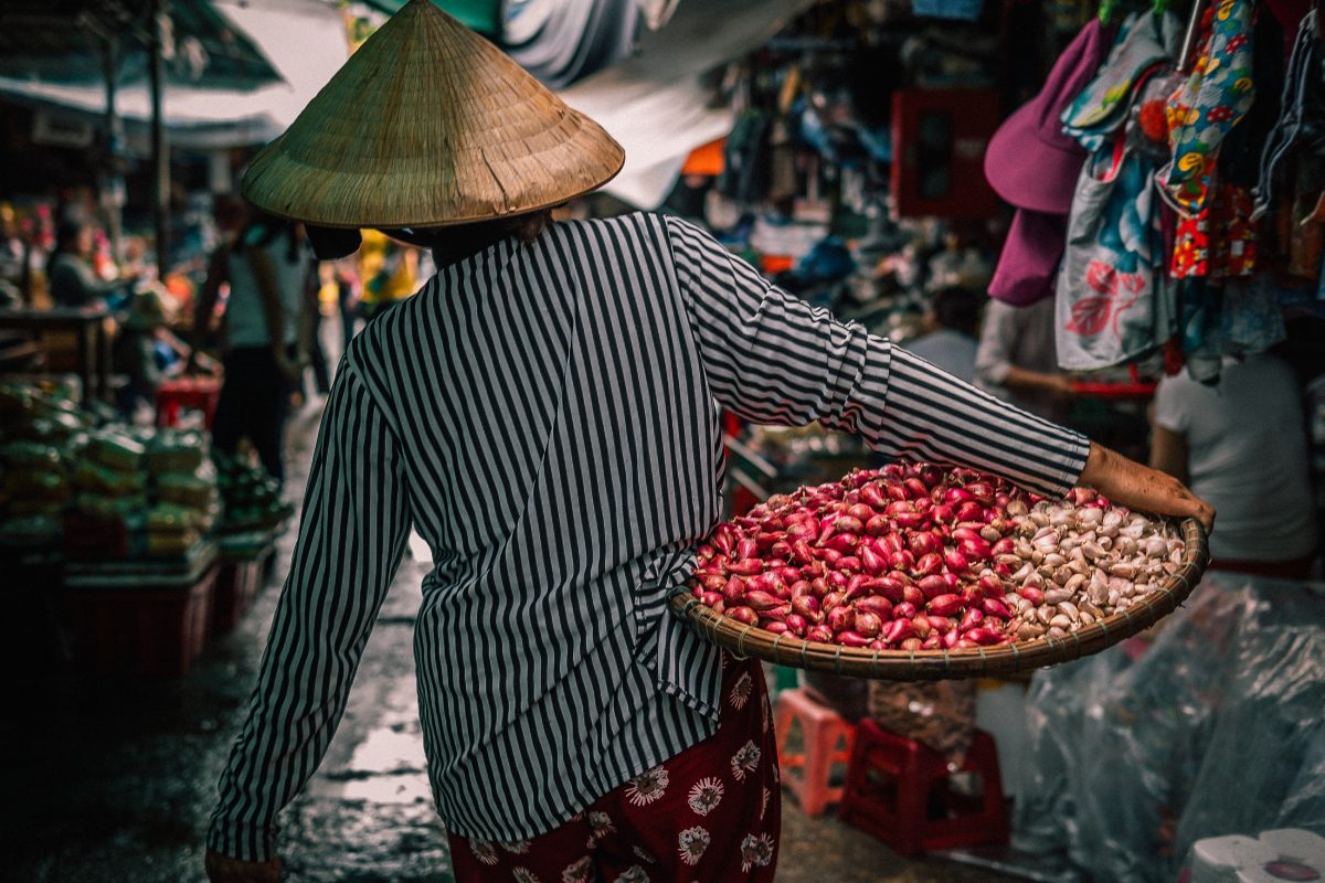 Marché en Asie