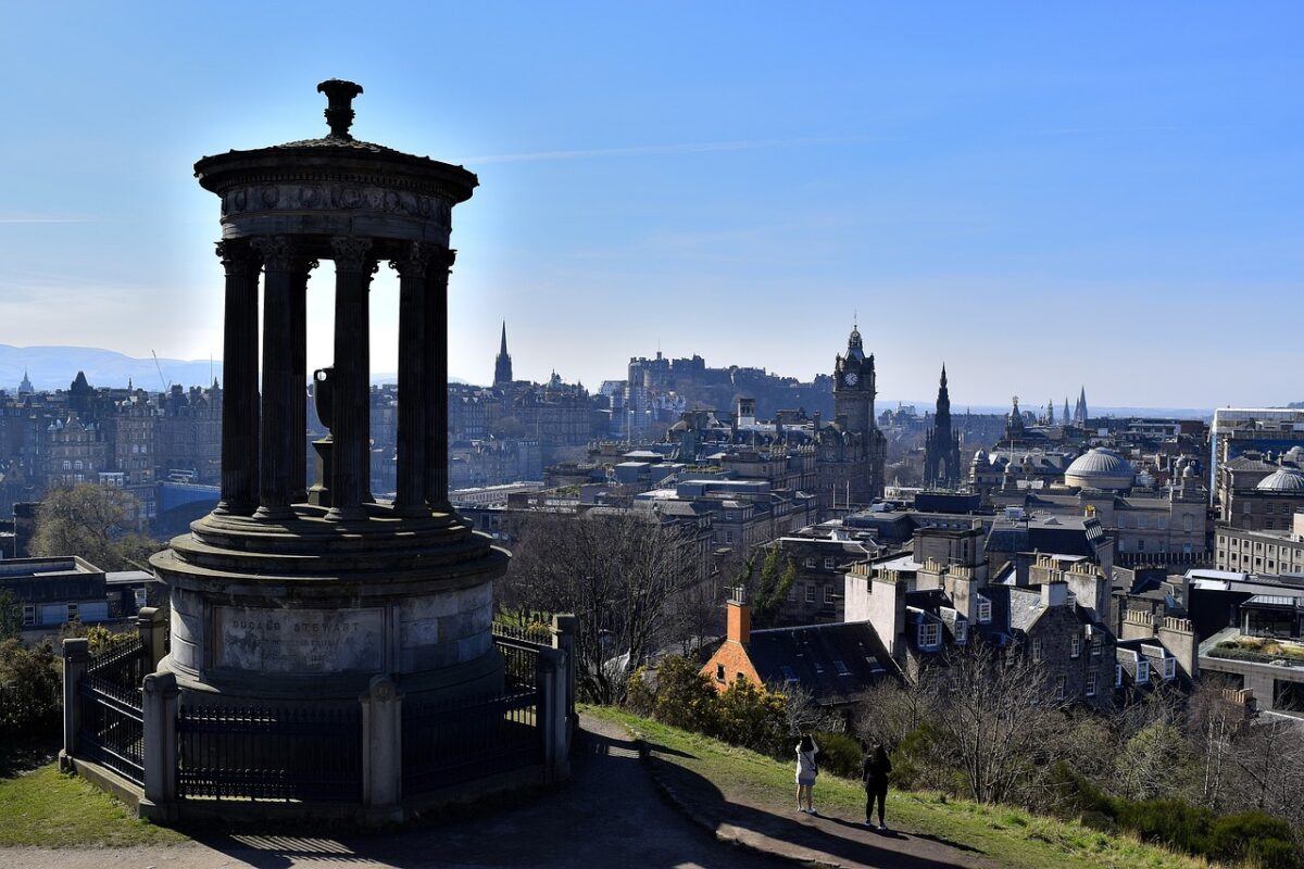 Calton Hill vue sur Edimbourg