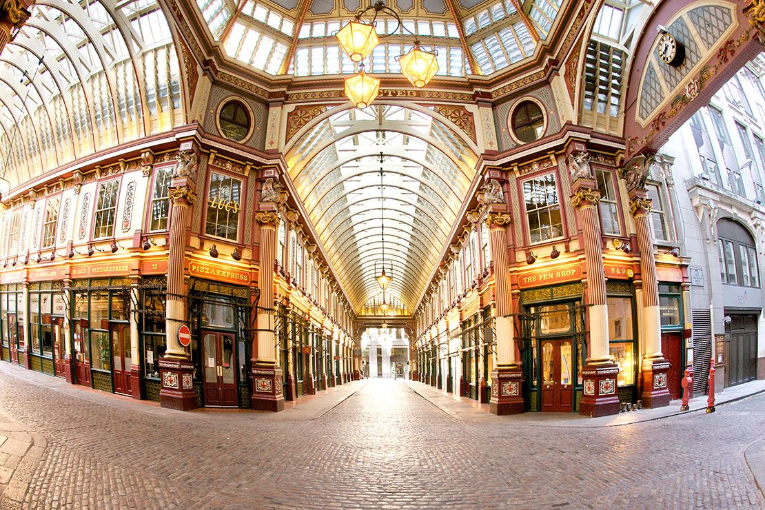 Lieux de tournage de Harry potter en Grande-Bretagne-Leadenhall Market