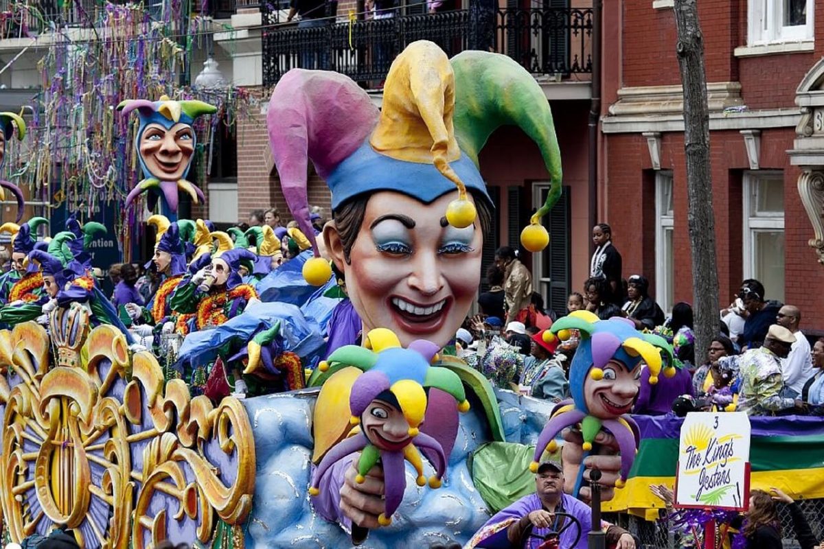 Parade de carnaval pour mardi gras