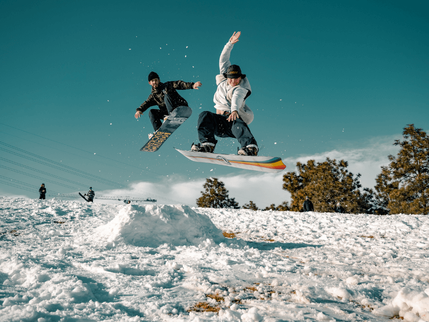 fun, glisse, hiver, montagne